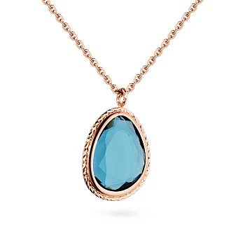 Золоте кольє з кварцом (арт. 351937Пкс)