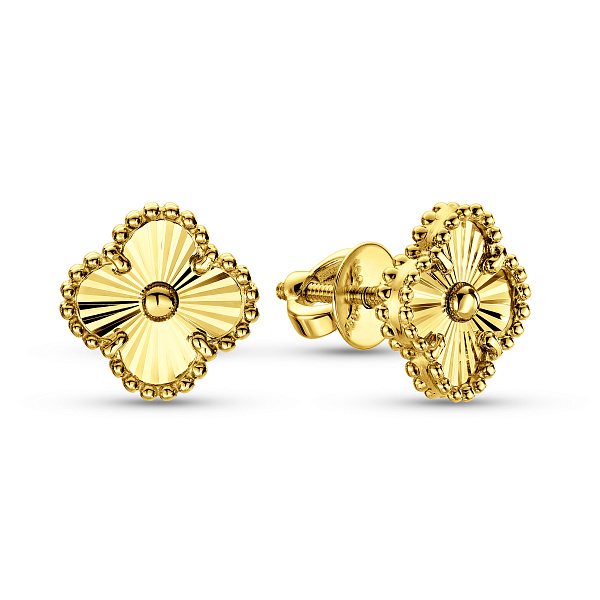 Серьги из желтого золота (арт. 1101267жа) – изображение 1