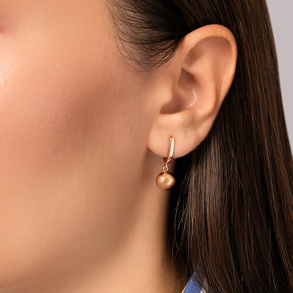 Золотые серьги с подвесками (арт. 110521/8) – изображение 4