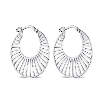 Серьги из серебра без камней (арт. 7502/9366)