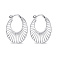Серьги из серебра без камней (арт. 7502/9366) – изображение 1