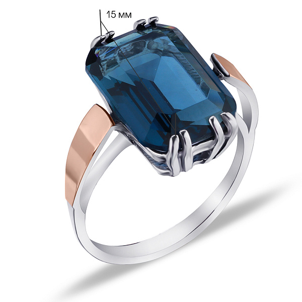 Серебряное кольцо с танзанитом (арт. 7201/108Тзнскп) – изображение 2