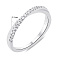 Серебряное кольцо с дорожкой из фианитов (арт. 7501/6968) – изображение 2