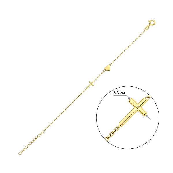 Браслет из желтого золота (арт. 326587ж) – изображение 2