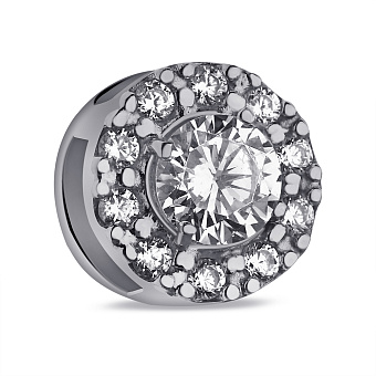 Срібний шарм з фіанітами (арт. 7503/А028пю)