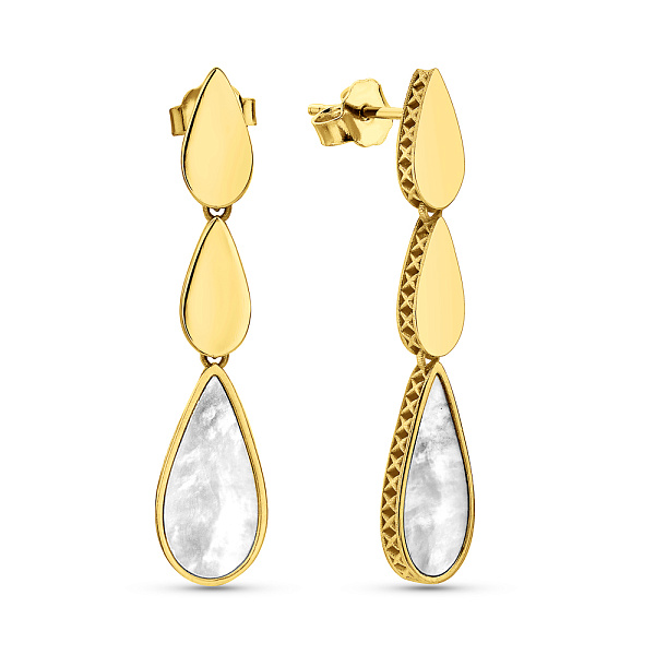 Золотые серьги Francelli с перламутром (арт. 1091688жп) – изображение 1