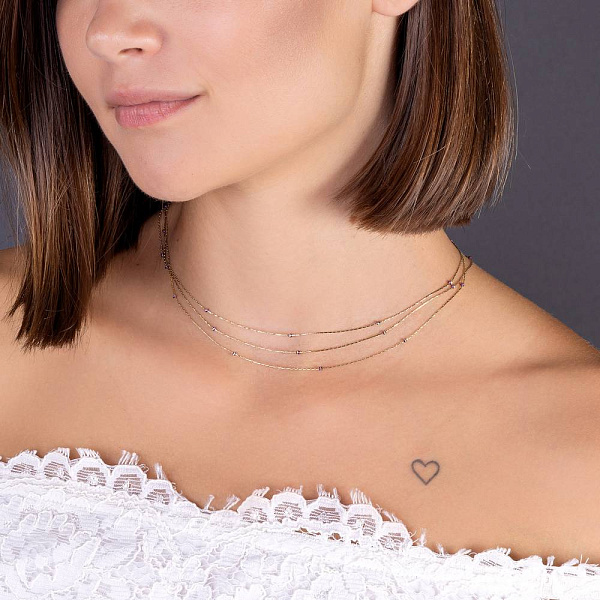 Золоте кольє Francelli (арт. 352421жф) – зображення 2