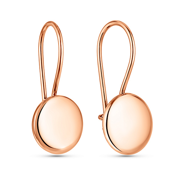 Сережки из красного золота (арт. 105733/1) – изображение 1