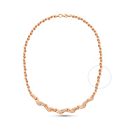 Золоте кольє з родіюванням (арт. 370084р)