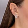Золотые серьги с бриллиантами (арт. С011223015б) – изображение 2