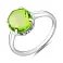 Серебряное кольцо с хризолитом (арт. 7501/2192404Хрз) – изображение 1