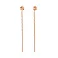 Золотые серьги-протяжки без камней (арт. 108651) – изображение 1
