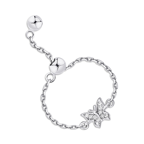 Серебряное кольцо Бабочка (арт. 7501/7010) – изображение 1