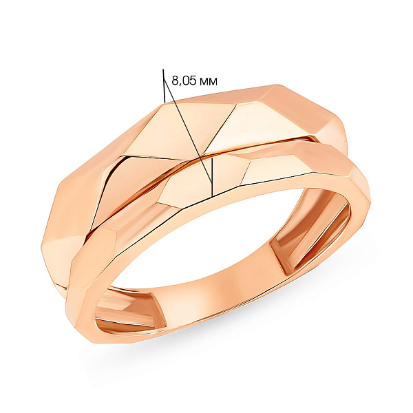 Золота каблучка (арт. 155142) – зображення 2