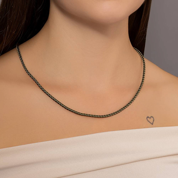 Ювелирный шнурок с золотыми вставками (арт. 112203-4Т) – изображение 2