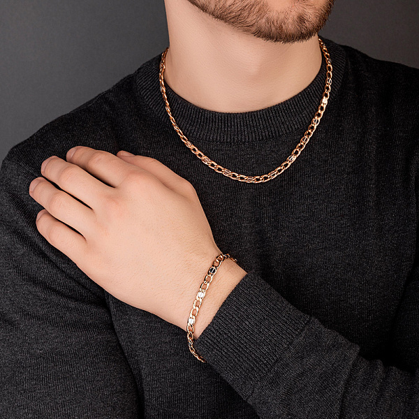 Браслет з червоного золота з родіюванням (арт. 326492р) – зображення 4