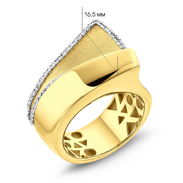 Каблучка з жовтого золота Francelli (арт. 155721жб) – зображення 2