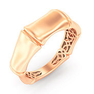 Кольцо из красного золота без камней (арт. 1401007)