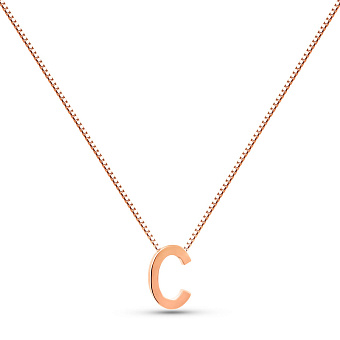 Золоте кольє літера С (арт. 360170/2)