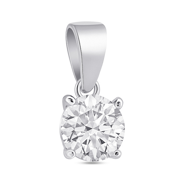 Серебряная подвеска с фианитом (арт. 7503/1185/3) – изображение 1