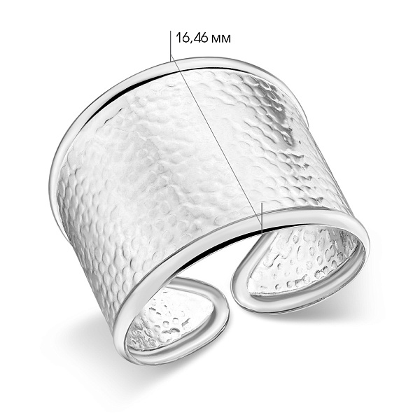 Массивное кольцо из белого золота (арт. 156277б) – изображение 3