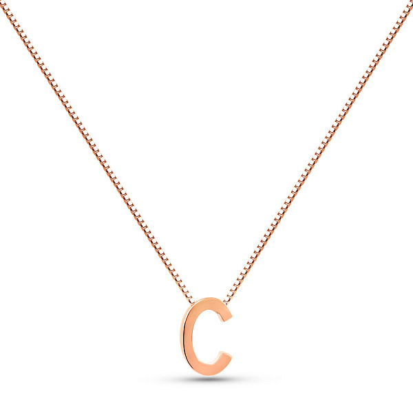 Золоте кольє літера С (арт. 360170/2) – зображення 1