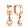 Серьги-подвески из красного золота (арт. 109439) – изображение 1