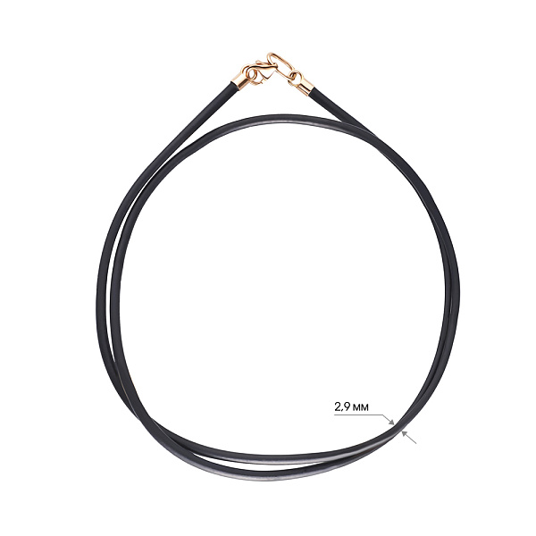 Ювелирный шнурок с золотым замком (арт. 360027) – изображение 2