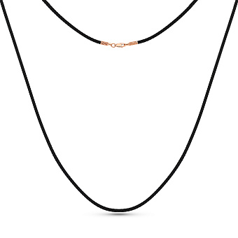 Шелковый шнурок с золотыми вставками (арт. 900014Д)