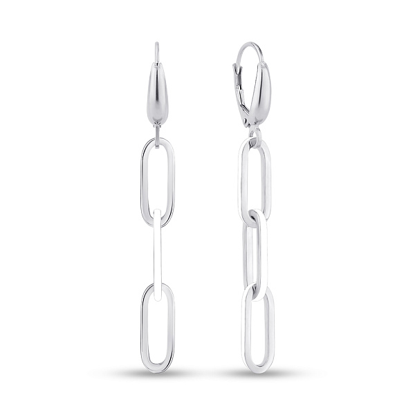 Серьги из белого золота  (арт. 1091608/1беб) – изображение 1