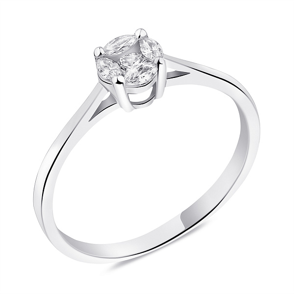 Кольцо из серебра с фианитами (арт. 7501/6257) – изображение 1