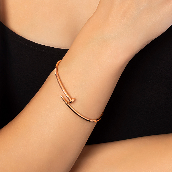 Золотой браслет Гвоздь без камней (арт. 340020) – изображение 3