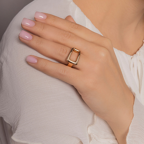 Массивное кольцо из красного золота (арт. 141328) – изображение 3