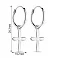 Срібні сережки з підвісками (арт. 7502/9586/15) – зображення 2