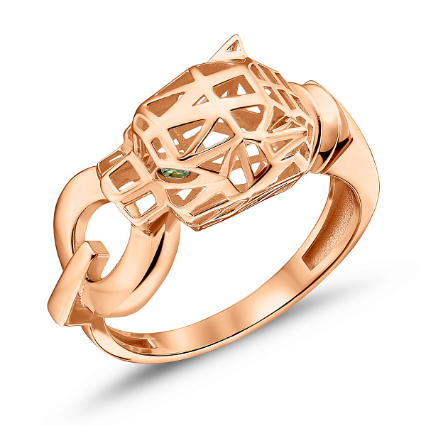 Золотое кольцо Пантера (арт. 156295з) – изображение 1