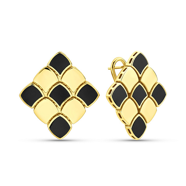 Сережки Francelli з жовтого золота (арт. 1091334жо) – зображення 1