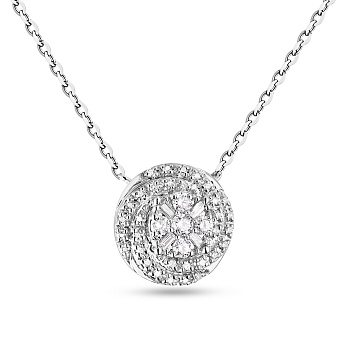 Фото Колье из белого золота с бриллиантами (арт. Ц341215015б)