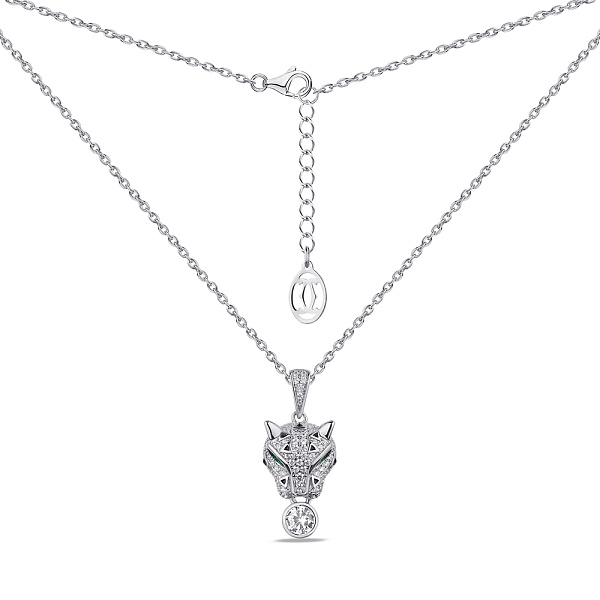 Колье из серебра с фианитами "Пантера" (арт. 7507/1631еч) – изображение 2
