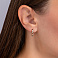 Серьги из красного золота с бриллиантами (арт. С011600010) – изображение 2