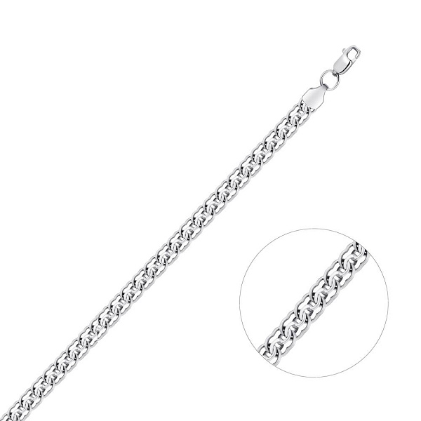 Срібний браслет в плетінні Струмочок (арт. 7909/4113/1) – зображення 1