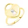 Кольцо Сердце с перламутром из желтого золота  (арт. 154369жп) – изображение 1