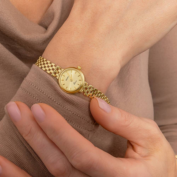 Женские кварцевые часы из золота (арт. 260104жж) – изображение 5