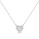 Серебряное колье с подвеской сердечко с фианитами (арт. 7507/2588) – изображение 2