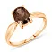 Кольцо из золота с коричневым кварцем (арт. 140355Пкр) – изображение 1