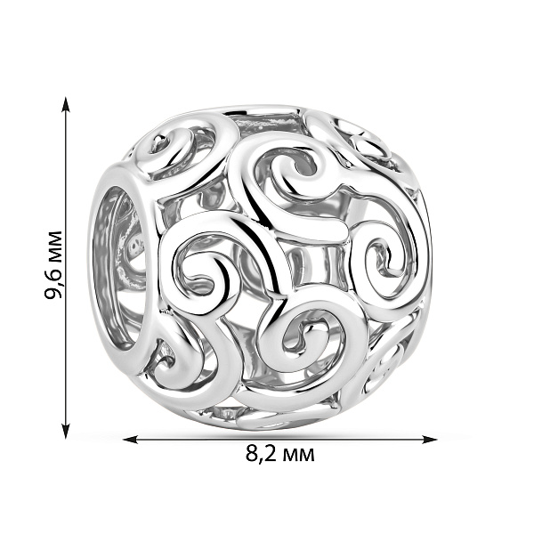 Золотой шарм-бусина (арт. 440389б) – изображение 2