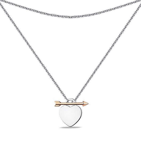 Кольє зі срібла без каменів (арт. 7507/1586бк) – зображення 2