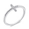 Серебряное кольцо Крестик с фианитами (арт. 7501/4573) – изображение 1
