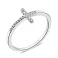 Серебряное кольцо Крестик с фианитами (арт. 7501/4573) – изображение 1