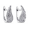 Серебряные серьги "Крылья" с фианитами  (арт. 7502/4711) – изображение 1