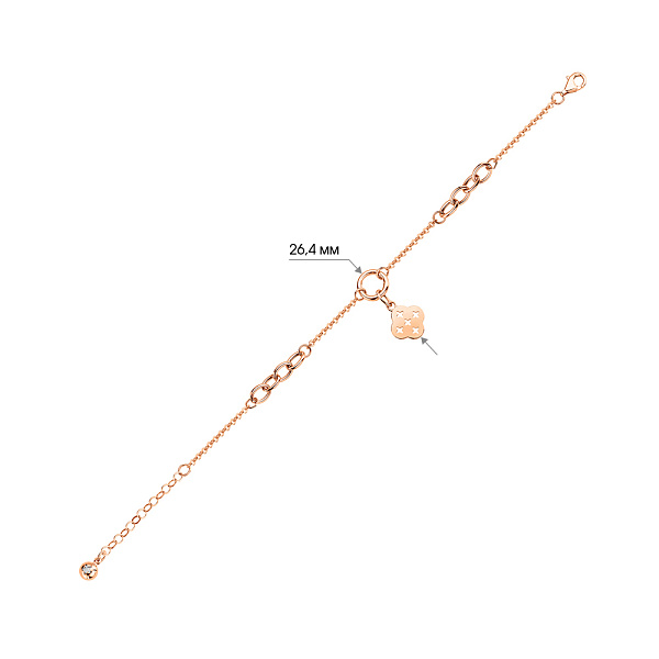 Золотой браслет Клевер (арт. 326743П1) – изображение 2